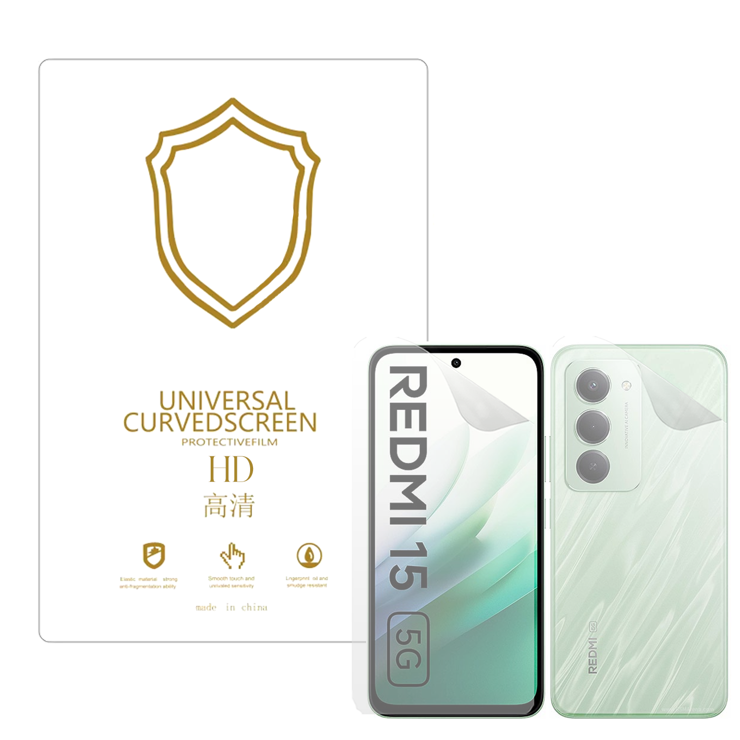Microcase Xiaomi Redmi Note 15 ile Uyumlu Full Tpu Ön Arka Nano Koruma- EKM103
