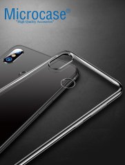 Microcase Xiaomi Redmi 6A Plating Series Silikon Kılıf-SİYAH+CAM