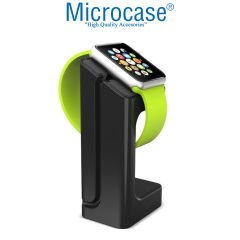 Microcase Apple Watch 8 41mm-45mm Masaüstü Şarj Standı Dock - AL3074 Siyah