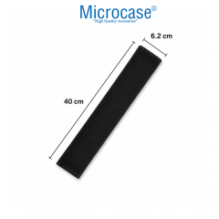 Microcase Emniyet Kemer Kılıfı Yumuşak Elyaf Dolgu Malzeme Cırtlı Tasarım Siyah 2 Adet AL5670