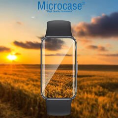 Microcase Huawei Band 8 için TPU Ekran Koruma Filmi - Şeffaf AL3384