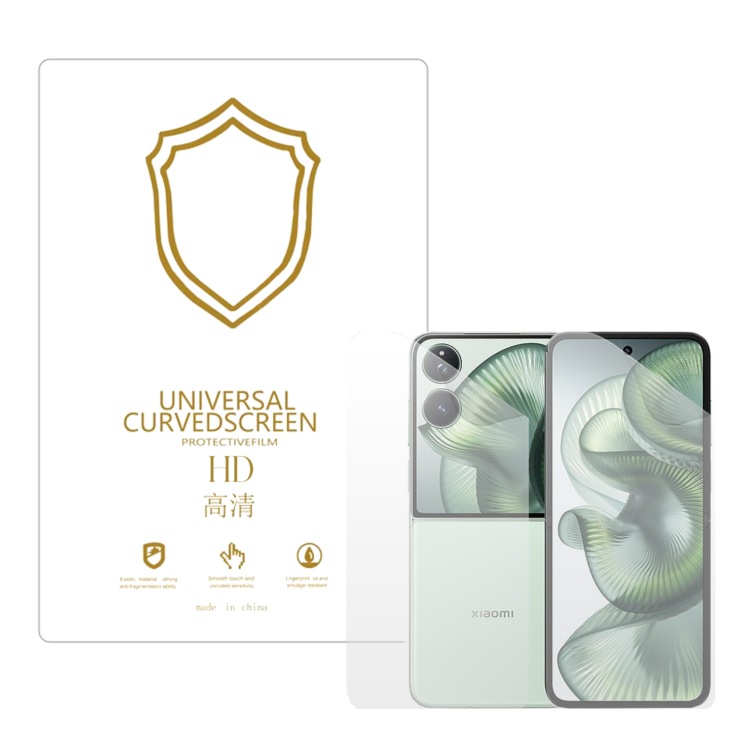 Microcase Xiaomi Mix Flip 2 ile Uyumlu Full Tpu Ön Arka Nano Koruma- EKM103