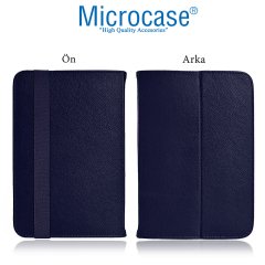 Microcase Lenovo Tab M8 TB-8505F Delüx Serisi Universal Standlı Deri Kılıf - Lacivert