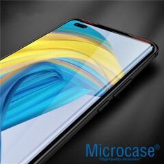 Microcase Huawei Mate 50 Pro Leather Serisi Deri Efekt Silikon Kılıf - Siyah AL3337