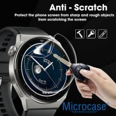 Microcase Huawei watch 4 pro için TPU Ekran Koruma Filmi - Şeffaf AL3384