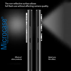 Microcase Xiaomi POCO M8 Pro/Redmi Note 15 Pro Plus 5G Uyumlu Kamera Lens Koruma Halkası - Kapalı Tasarım -Siyah AL3401