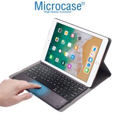 Microcase iPad 6.Nesil 9.7 inch 2018 Bluetooth Touchpad Klavye + Standlı Kılıf - BKK5