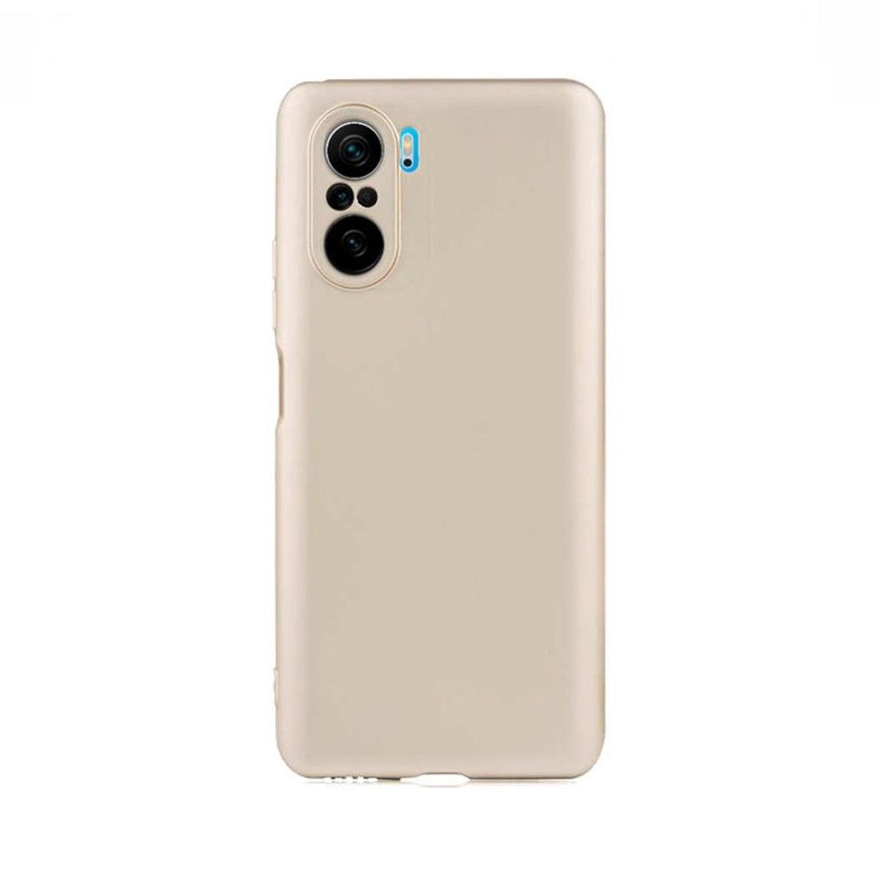 Microcase Xiaomi Redmi K40 Premium Matte Silikon Kılıf - Gold