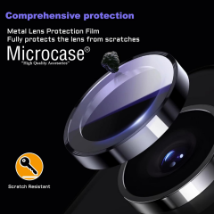 Microcase Samsung Galaxy S26 Kamera Camı Lens Koruyucu Halka Set - AL8114
