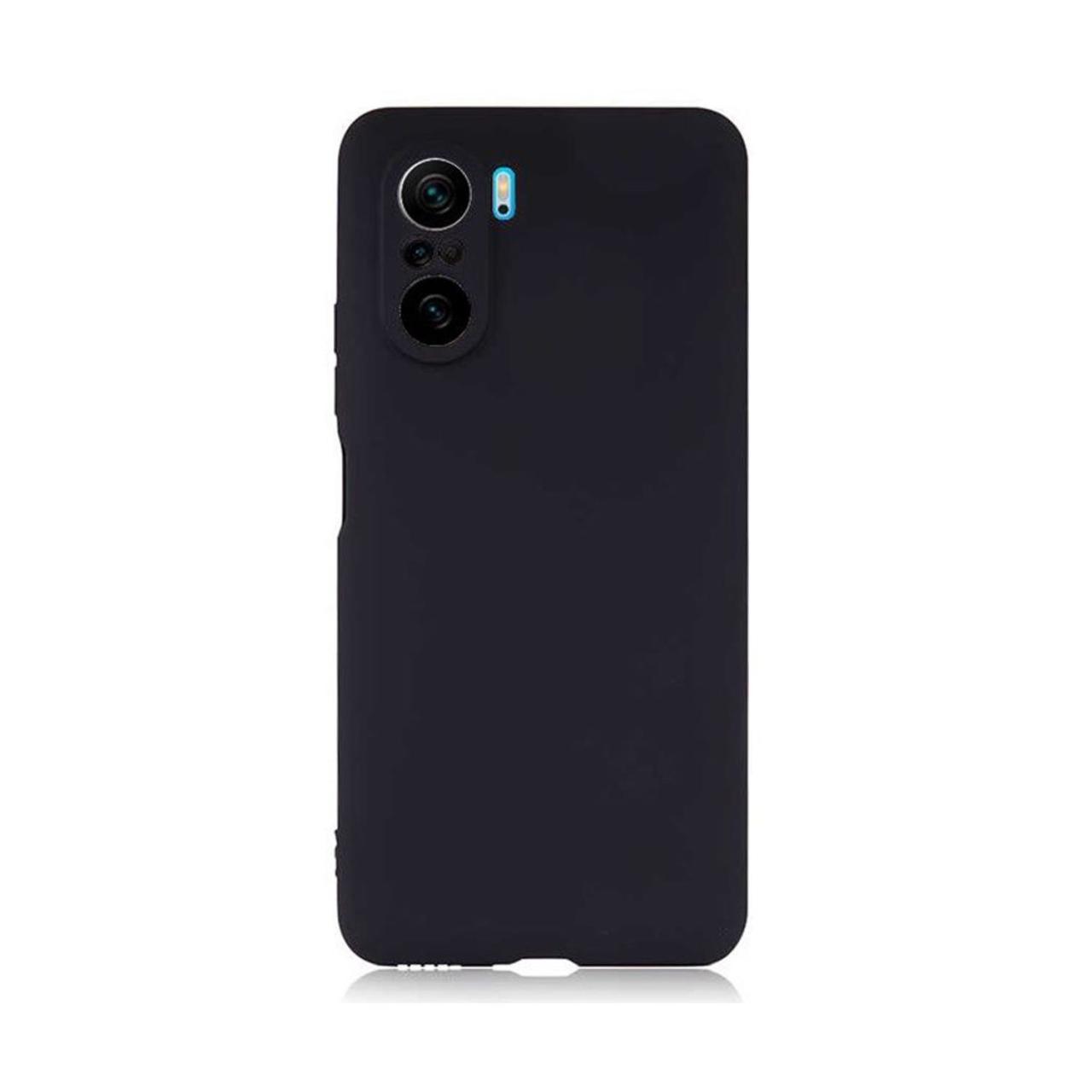 Microcase Xiaomi Poco F3 Premium Matte Silikon Kılıf - Siyah