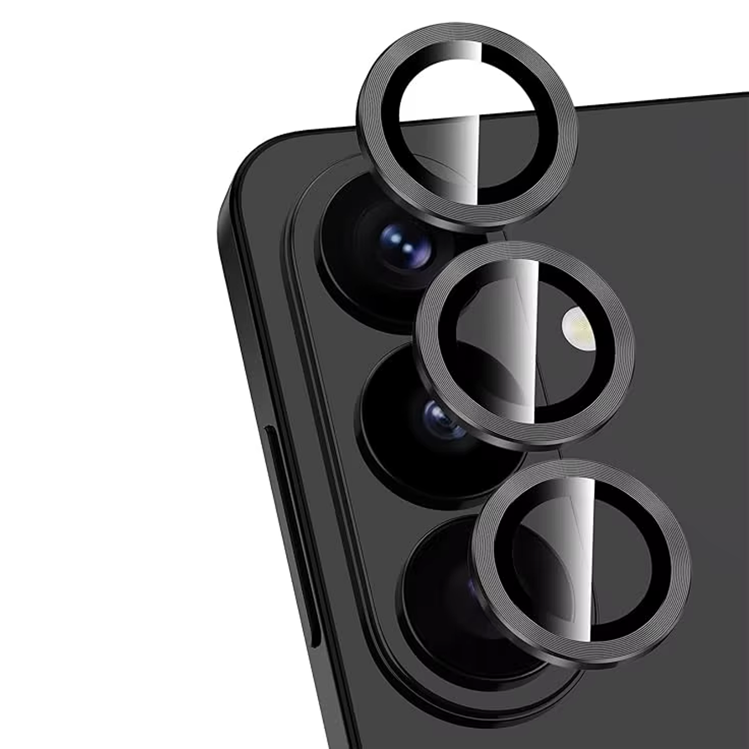 Microcase Samsung Galaxy S26 Plus Kamera Camı Lens Koruyucu Halka Set - AL8114