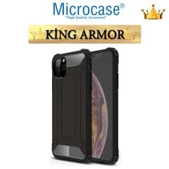 Microcase iPhone 11 Pro King Serisi Armor Perfect Koruma Kılıf - Siyah