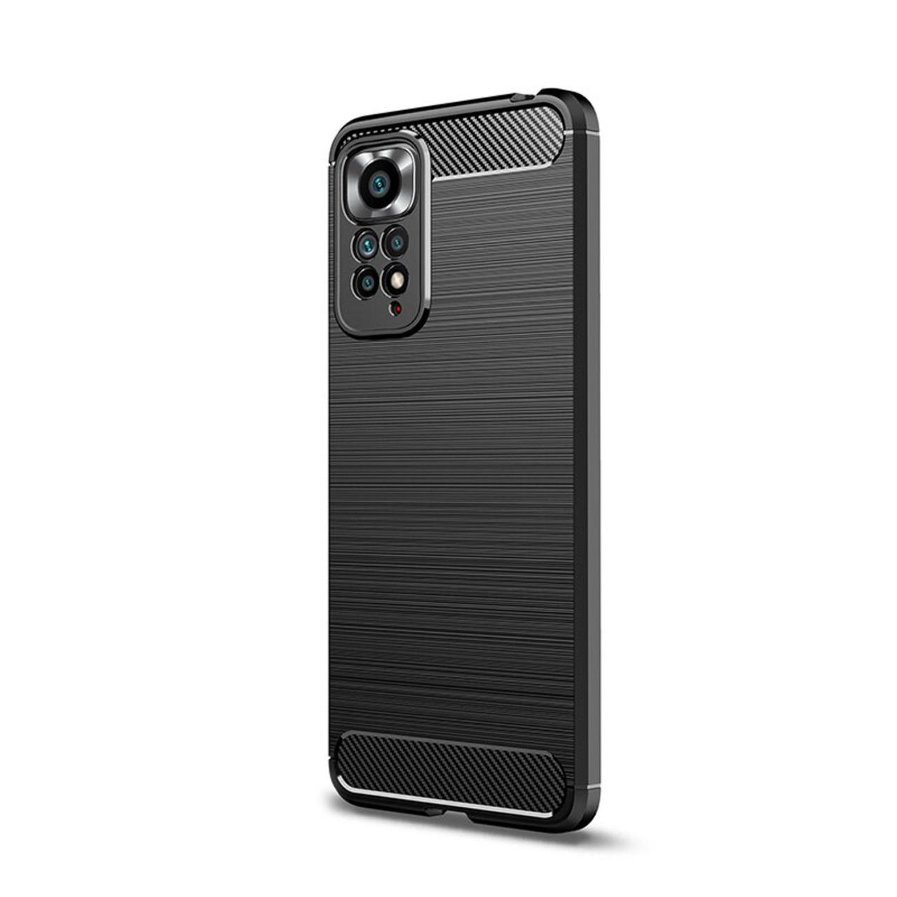 Microcase Xiaomi Redmi Note 11 Global 2022 Brushed Silikon Kılıf - Siyah
