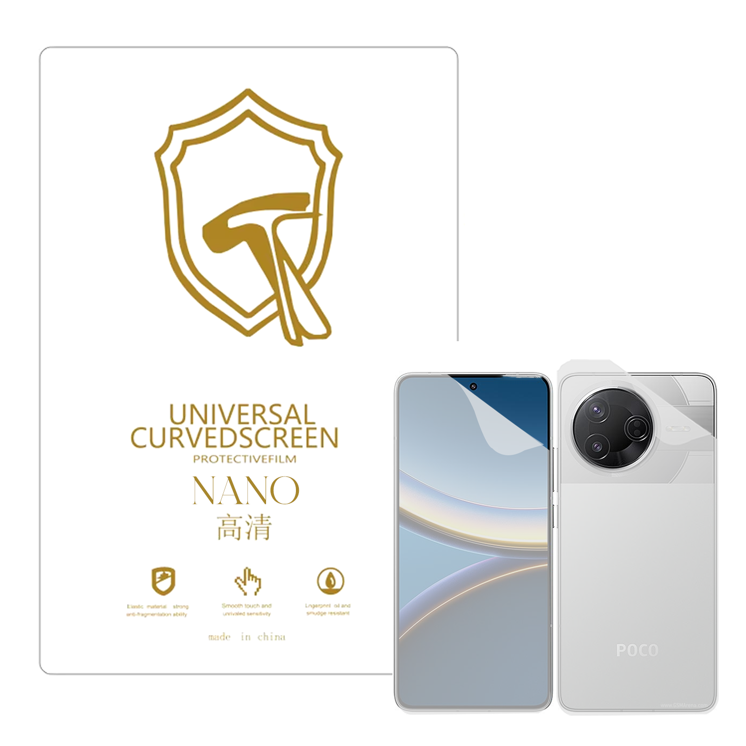 Microcase Xiaomi Redmi Poco F7 Pro ile Uyumlu Full Tpu Ön Arka Nano Koruma- EKM103