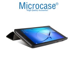 Microcase Huawei Mediapad T3 7 Wifi Delüx Leather Serisi Standlı Kılıf - Siyah