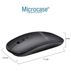 Microcase Honor Pad X8B 11 inch Tablet için Bluetooth Klavye ve Mouse + Kılıf BKK6