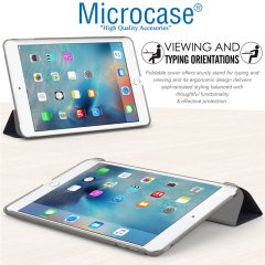 Microcase iPad 6. Nesil 9.7 2018 Delüx Leather Serisi Standlı Kılıf Siyah