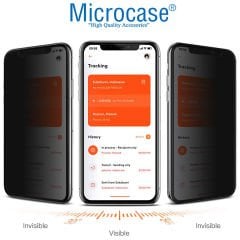 Microcase Apple iPhone 14 Plus Privacy Gizlilik Filtreli Tam Kaplayan Cam Koruma - AL3125