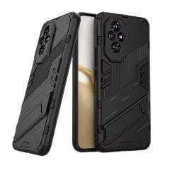 Microcase Honor 200 Matrix Serisi Armor Standlı Perfect Koruma Kılıf - Siyah Al3416
