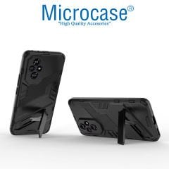 Microcase Honor 200 Matrix Serisi Armor Standlı Perfect Koruma Kılıf - Siyah Al3416