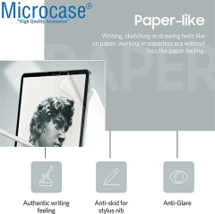 Microcase Apple iPad Air 11 2024 Tablet Paper Like Pencil Destekli Kağıt Hissi Veren Mat Ekran Koruyucu -  AL3289