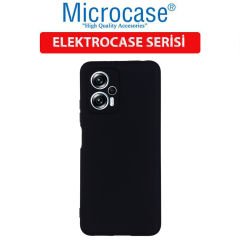 Microcase Xiaomi Poco X4 GT Elektrocase Serisi Silikon Kılıf - Siyah