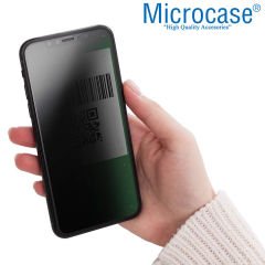 Microcase Apple iPhone 14 Pro Max Privacy Gizlilik Filtreli Tam Kaplayan Cam Koruma - AL3125