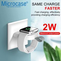 Microcase Apple Watch Ultra /Ultra 2 49mm için Anahtarlık Tipi Manyetik USB Şarj - Beyaz AL2364