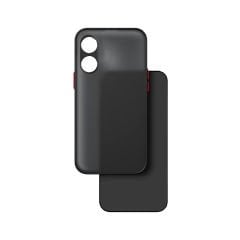 Microcase Oppo A38 / A38 4G / A18 4G ile uyumlu London Serisi Darbeye Dayanıklı Kılıf - Siyah AL3415