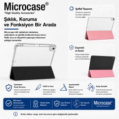 Microcase Tablet Uyumlu 3 Kademeli Sleeve Bluetooth Klavye + Bluetooth Mouse + Stand Siyah - AL5916