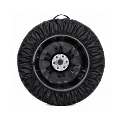 Microcase Oto Yedek Yazlık Kışlık Su Geçirmez UV Koruyucu Lastik Koruma Kılıfı 13-16 inch Siyah AL5675