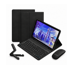Microcase Tablet Uyumlu 3 Kademeli Sleeve Bluetooth Klavye + Bluetooth Mouse + Stand Siyah - AL5916