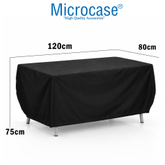 Microcase Su Geçirmez 4 Mevsim Kullanım Bahçe Mobilyası Masa Kılıfı Brandası 75x80x120 CM AL5542