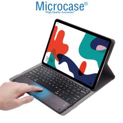 Microcase Huawei Matepad 10.4 inch BAH3-W09 Bluetooth Touchpad Klavye + Standlı Kılıf - BKK5