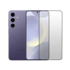 Microcase Samsung Galaxy S24 Tam Kaplayan Çerçeveli Mat Cam Koruma - AL3124