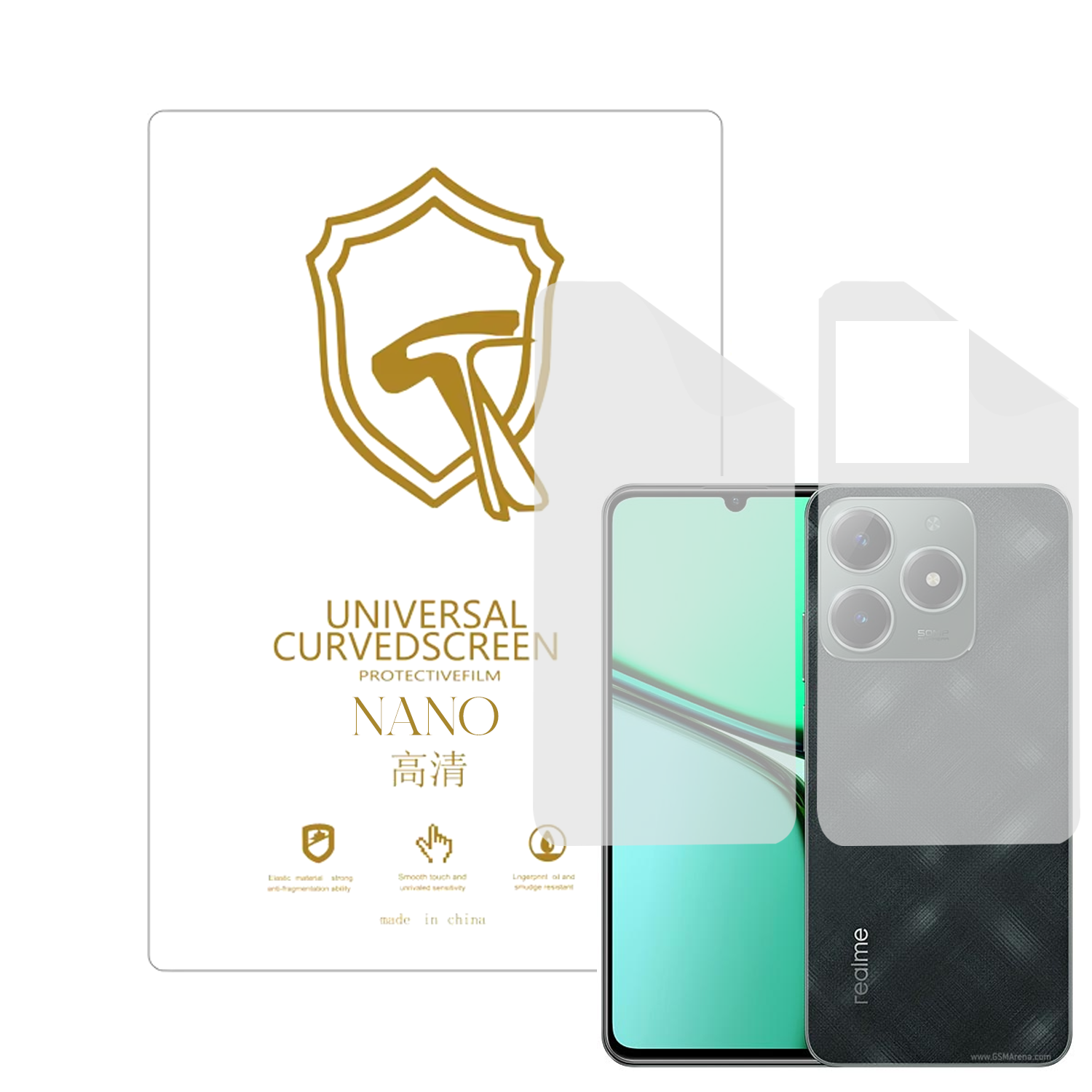 Microcase Realme C61 ile Uyumlu Full Tpu Ön Arka Nano Koruma- EKM103