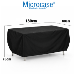 Microcase Su Geçirmez 4 Mevsim Kullanım Bahçe Mobilyası Masa Kılıfı Brandası 75x80x180 CM AL5544