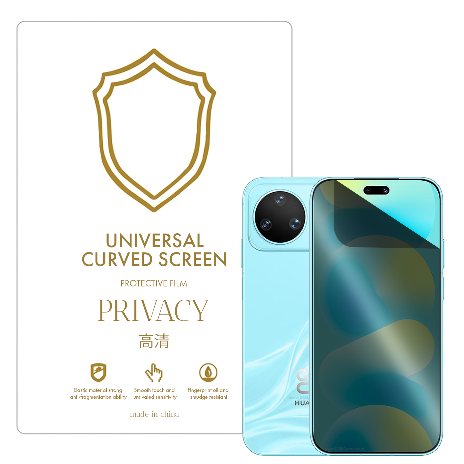 Microcase Huawei Nova 16 Ultra ile Uyumlu Privacy Gizlilik Filtreli Hayalet Nano Ekran Koruyucu-EKM110