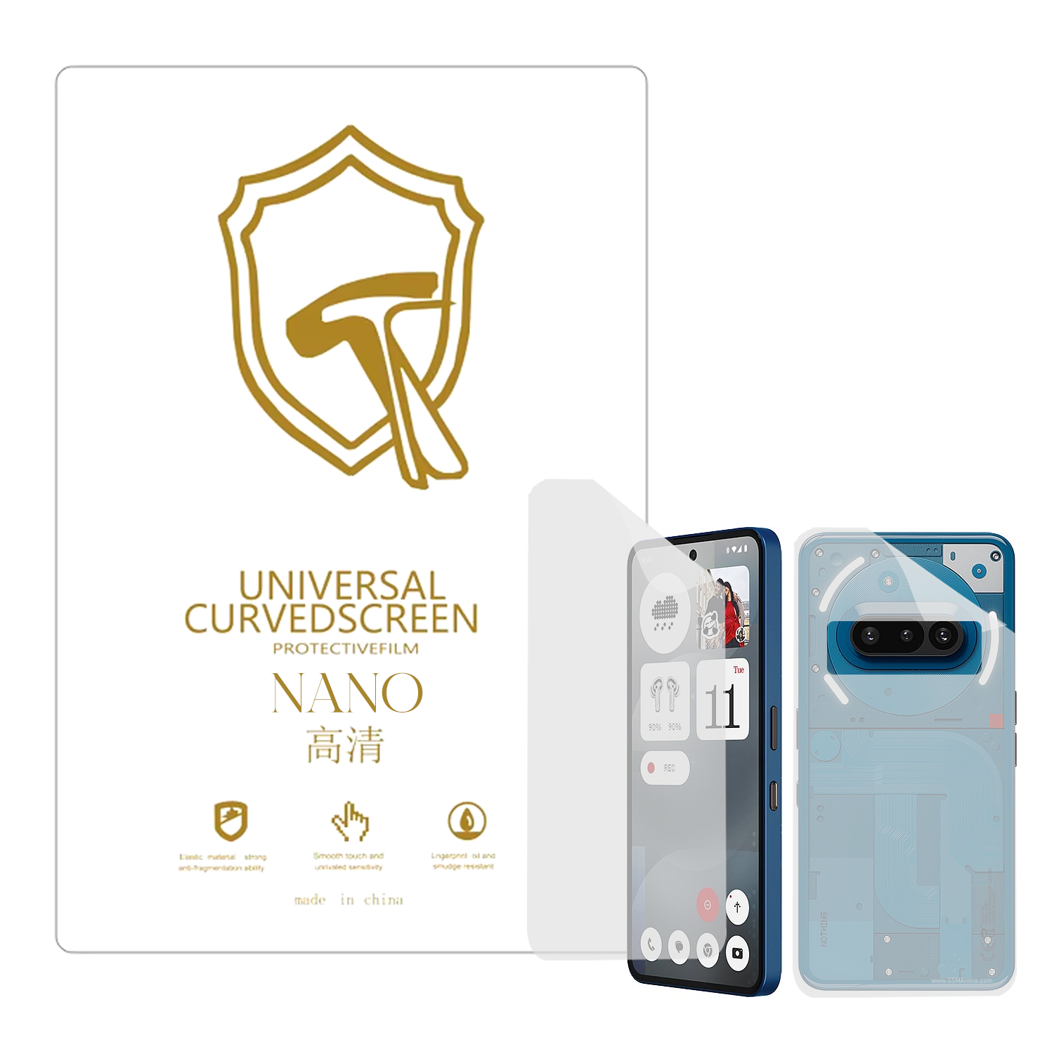 Microcase Nothing Phone 3A ile Uyumlu Full Tpu Ön Arka Nano Koruma- EKM103