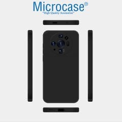 Microcase Xiaomi 12S Ultra Elektrocase Serisi Silikon Kılıf - Siyah