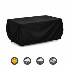 Microcase Su Geçirmez 4 Mevsim Kullanım Bahçe Mobilyası Masa Sandalye Takımı Kılıfı Brandası 85x260x160 CM AL5546
