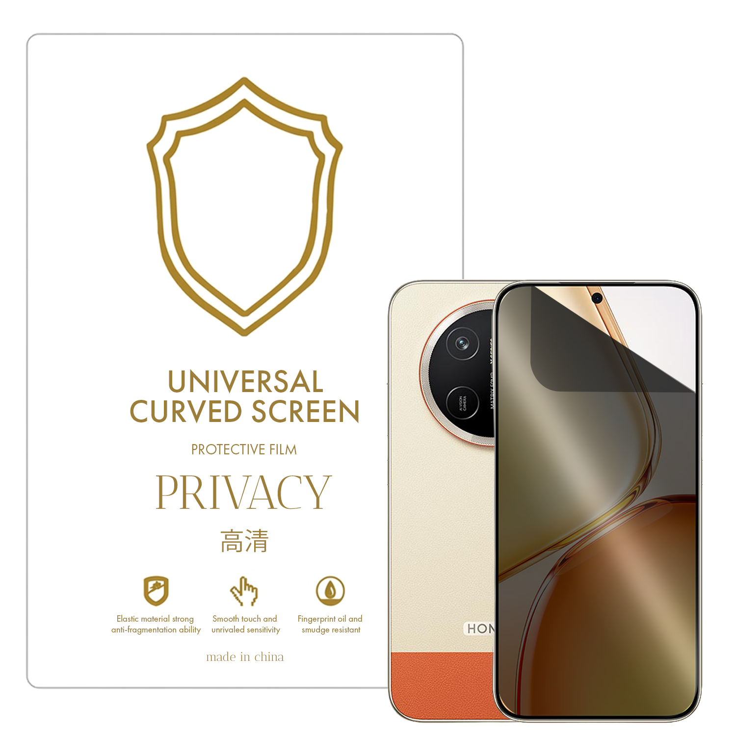 Microcase Honor X80 Pro Max ile Uyumlu Privacy Gizlilik Filtreli Hayalet Nano Ekran Koruyucu-EKM110