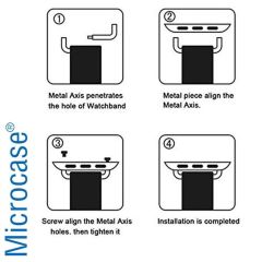 Microcase Apple Watch Ultra/Ultra 2 49mm  için Metal Kordon Kayış Adaptörü - AL3076