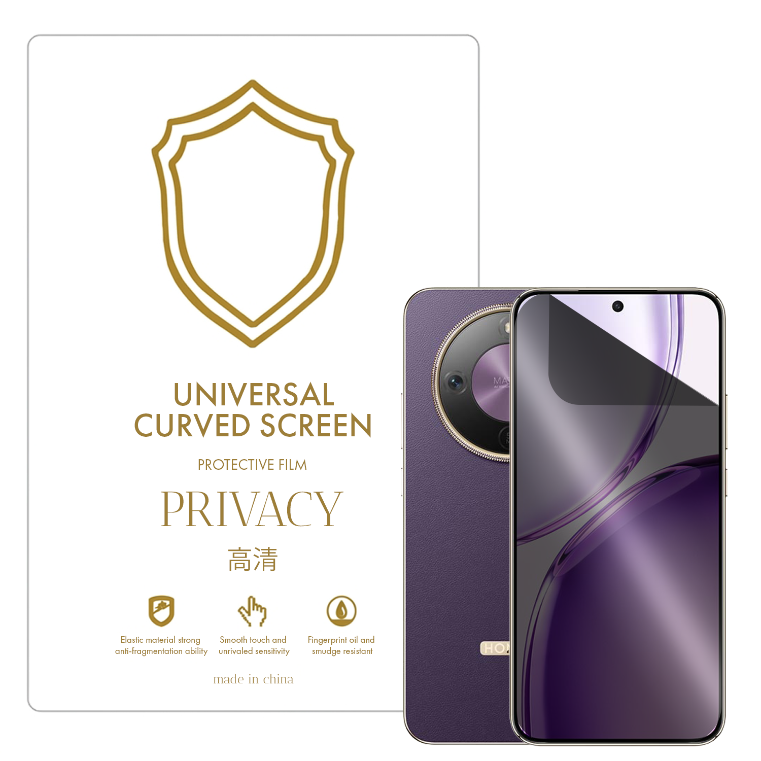 Microcase Honor X70 Pro Max  ile Uyumlu Privacy Gizlilik Filtreli Hayalet Nano Ekran Koruyucu-EKM110