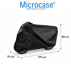 Microcase Universal Su Geçirmez Motosiklet Scooter Brandası Örtüsü Lastikli Taşıma Çantalı 175x70x85 CM AL5492