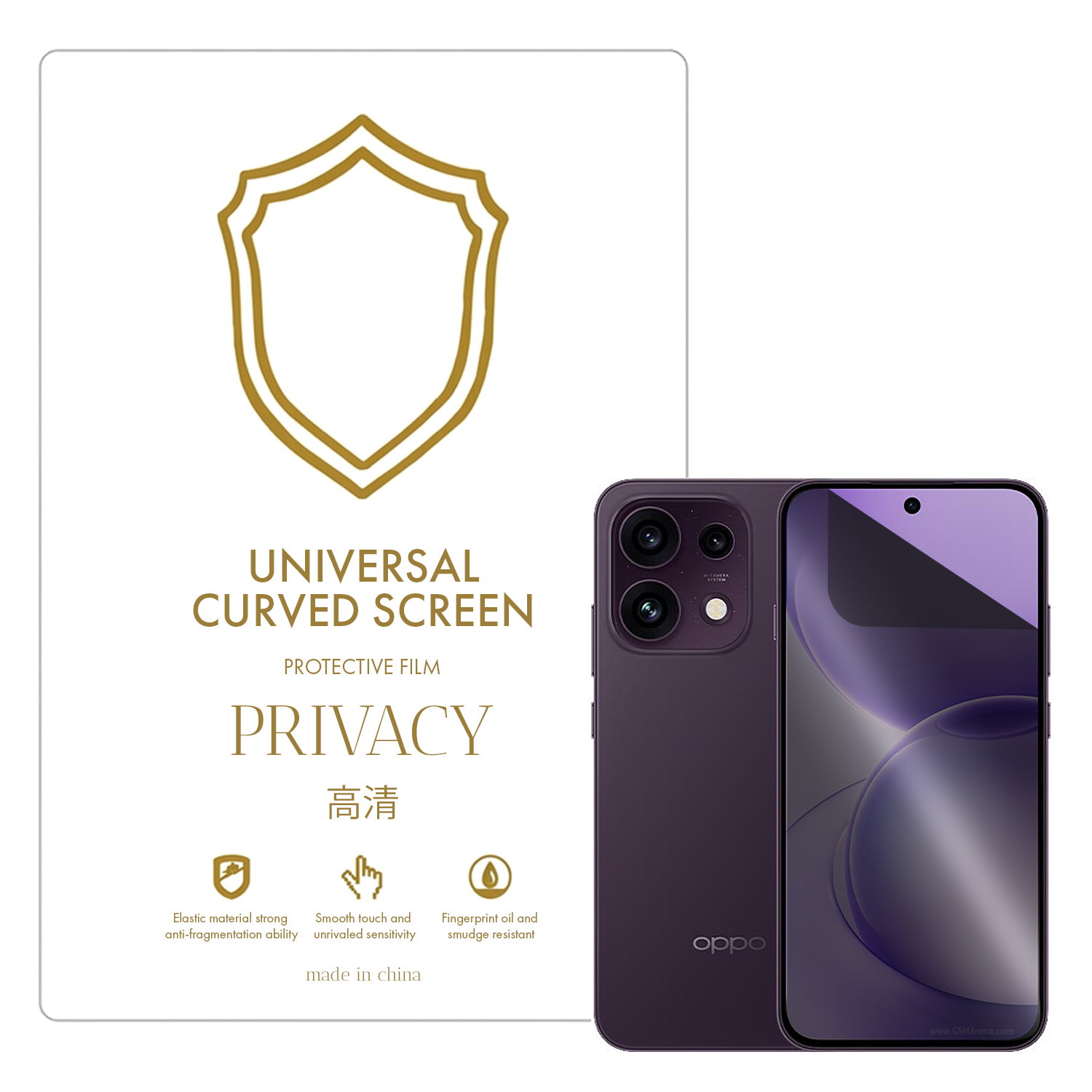 Microcase Oppo Reno 16F ile Uyumlu Privacy Gizlilik Filtreli Hayalet Nano Ekran Koruyucu-EKM110