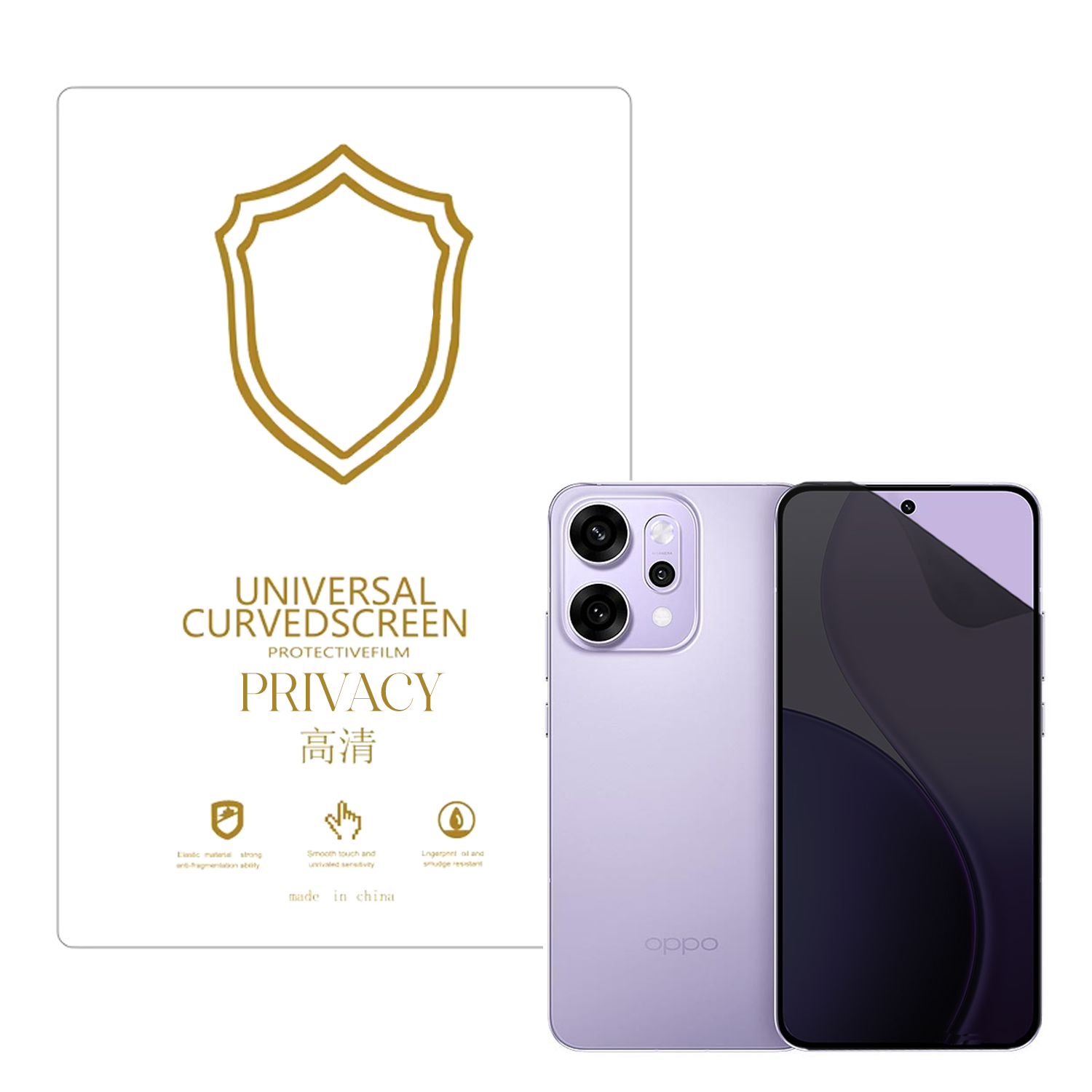 Microcase Oppo Reno 14 Pro ile Uyumlu Privacy Gizlilik Filtreli Hayalet Nano Ekran Koruyucu-EKM110