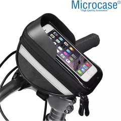 Microcase Universal Su Geçirmez Bisiklet Motosiklet Telefon Tutucu Fermuarlı Çanta - AL2796