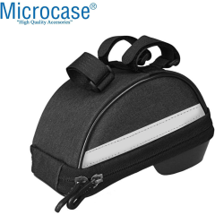 Microcase Universal Su Geçirmez Bisiklet Motosiklet Telefon Tutucu Fermuarlı Çanta - AL2796