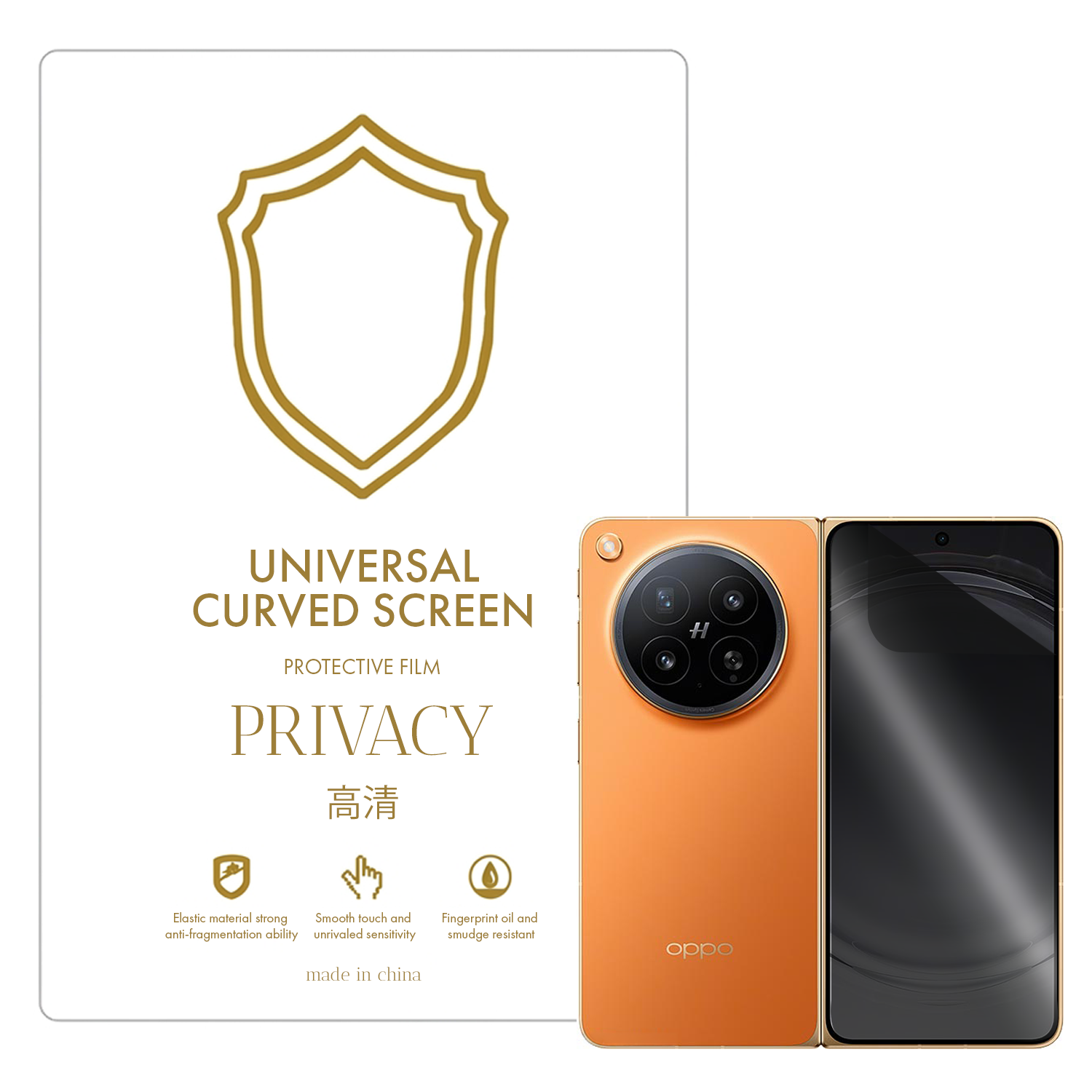 Microcase Oppo Find N6 ile Uyumlu Privacy Gizlilik Filtreli Hayalet Nano Ekran Koruyucu-EKM110